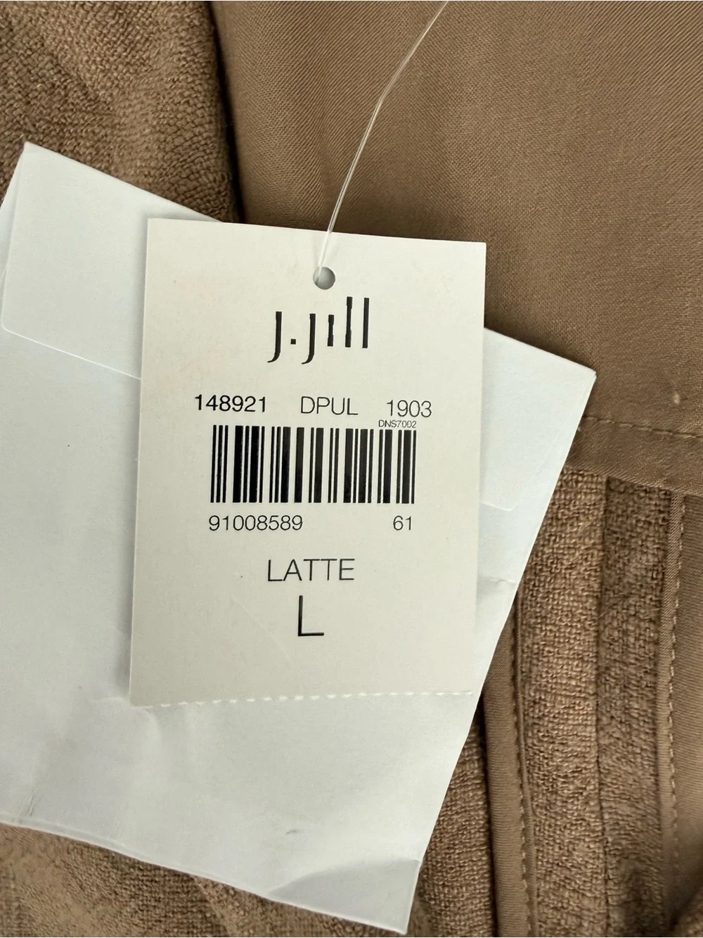 NWT J. Jill Linen Blend Oversized Blazer Beige Size L